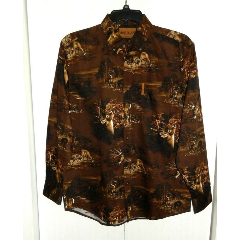 MacMillan Brown Deer Print Shirt